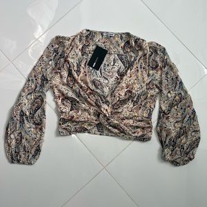 FASHIONNOVA crop top long sleeve top